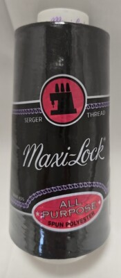 #ad #ad Maxi Lock Serger Thread Black 3000 yd All Purpose Spun Polyester NEW $5.50
