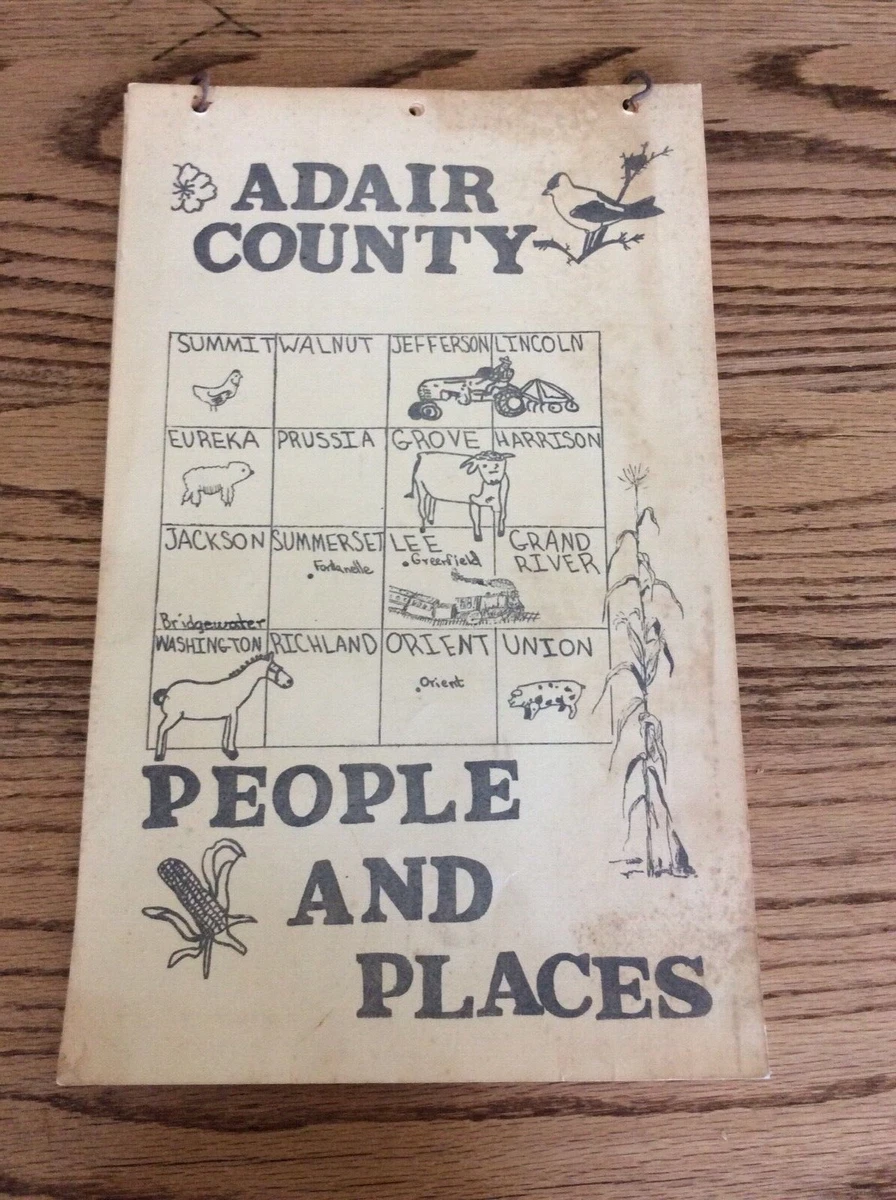 1986 Adair County Greenfield Iowa Perpetual Calendar By Mrs Houston 4Th  Grade | eBay