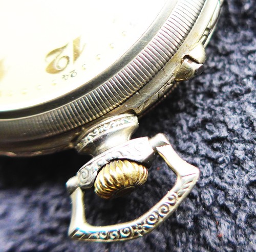 solide HERREN TASCHENUHR m. JH-Werk 38, Ankerhemmung, gute Funktion, ca. 1928 - Bild 2 von 5