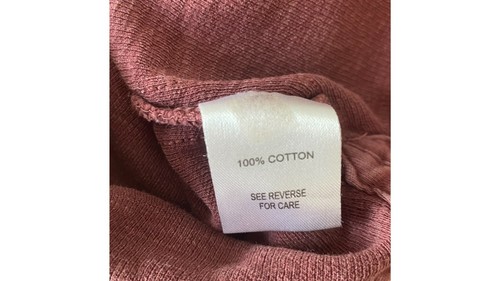 Johnston & Murphy Men's V Neck Wine Long Sleeve Cotton Pullover Shirt Size L - Picture 8 of 11