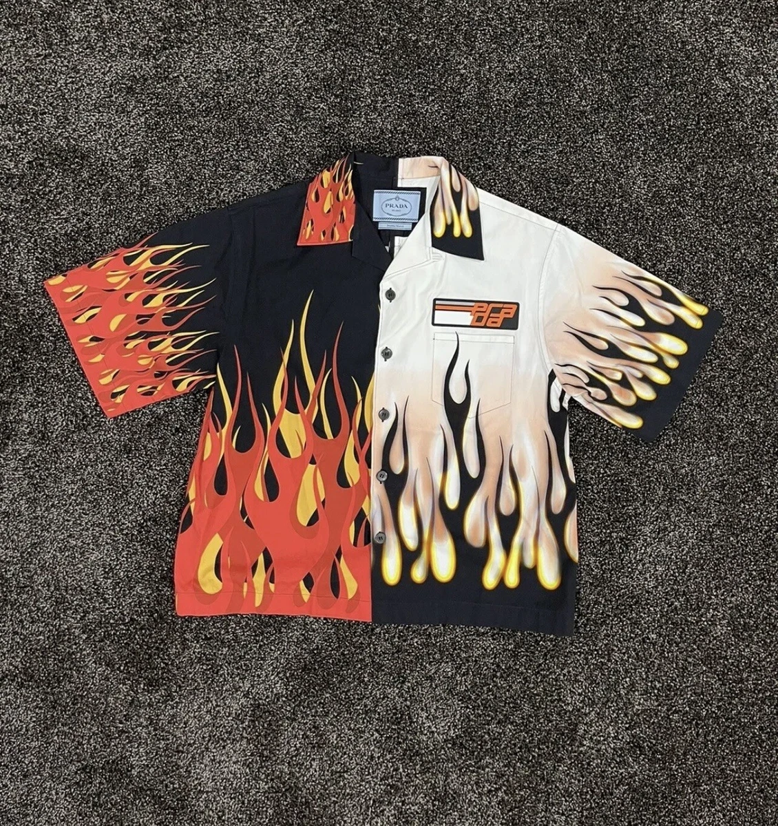 Prada 1of1 Flame longsleeve button up Shirt SZ:L