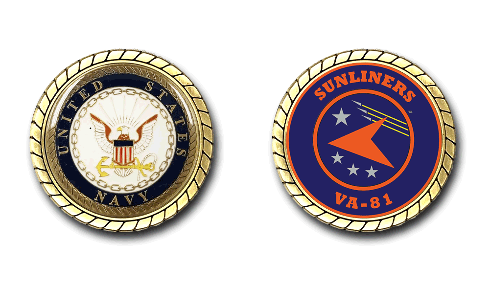 VA-81 Sunliners US Navy Challenge Coin Officially Licensed US Navy