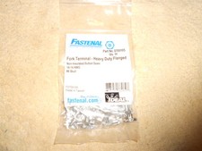 50 14-16 Fork spade Flanged Terminal Crimp  8 Stud, Ideal, Fastenal, Bare