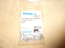 50 14-16 Fork (spade) Flanged Terminal Crimp # 8 Stud, Ideal, Fastenal, Bare