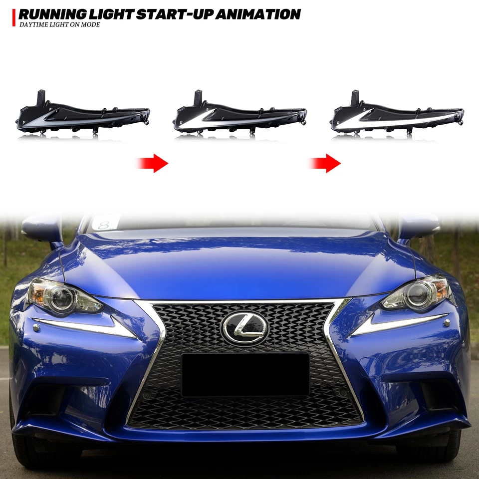 LED Daytime Running Light for Lexus IS250 IS200t IS300 IS350 2014-2016 DRL Lamps - Image 4 of 4