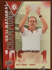 2012 Upper Deck University of Alabama Football Cards Checklist 29