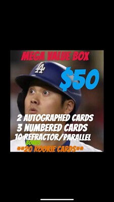 MLB BASEBALL MEGA VALUE BOX!! GUARANTEED AUTOGRAPHS, NUMBERED CARDS, REFRACTORS!