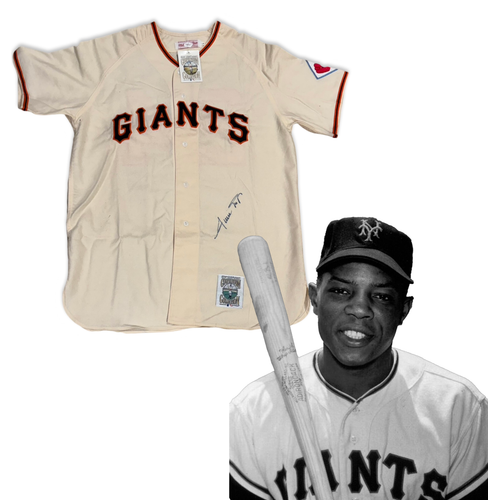 Willie Mays Signed Jersey, New York Giants 1951 Rookie Uniform Autograph. JSA