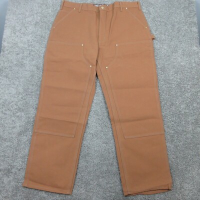 Carhartt Pants Mens 40x32 Loose Fit Firm Duck Double-Front Utilty Work B01-M *