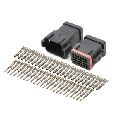 24 Pin/Way ITT Cannon CTC Auto Car Waterproof Male Female Connector Plug Kit New