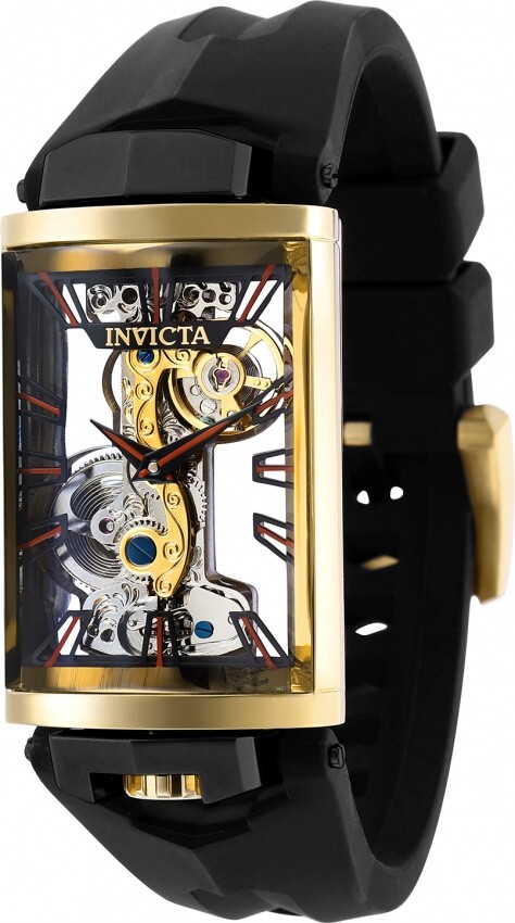 Мужские часы Invicta Vintage с ручным заводом и черным циферблатом 35295