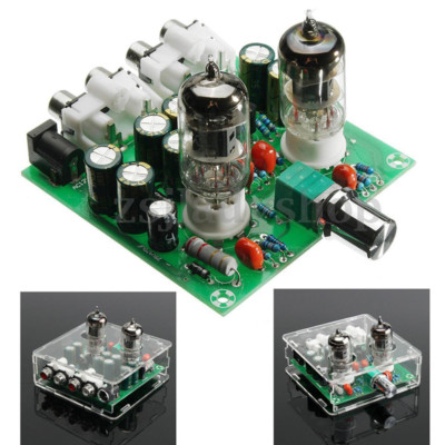 6J1 Valve Preamp Tube PreAmplifier Board Headphone Amplifier Buffer Acrylic Case