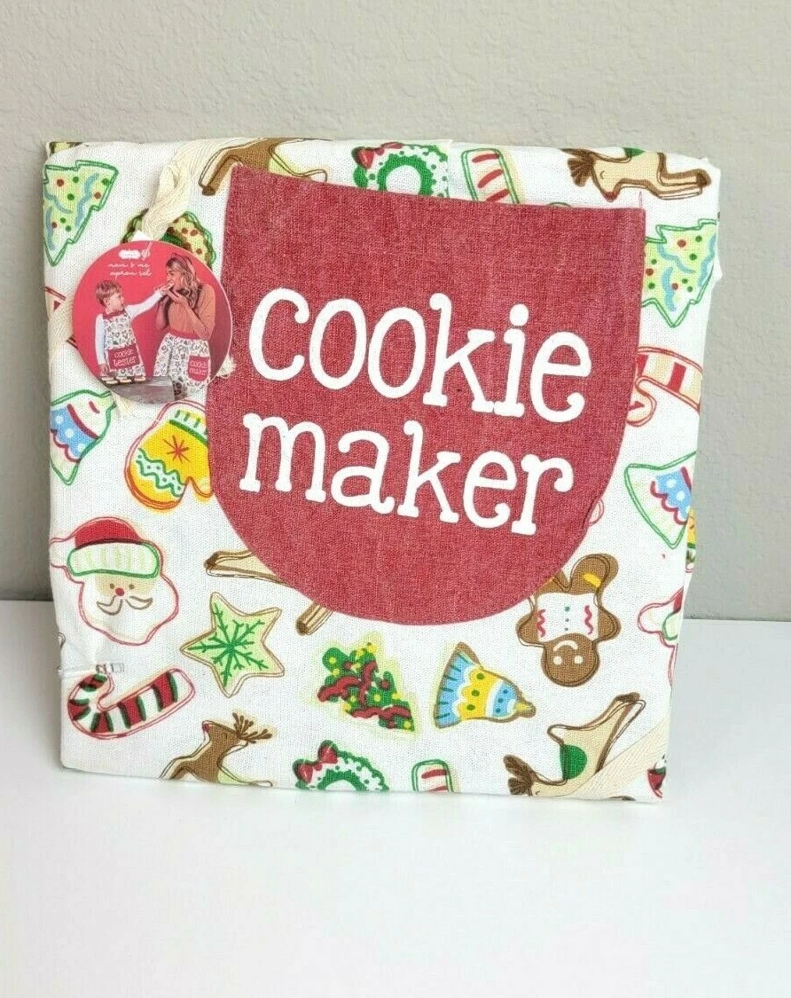 Mud Pie Mommy & Me Christmas Cookie Apron Set