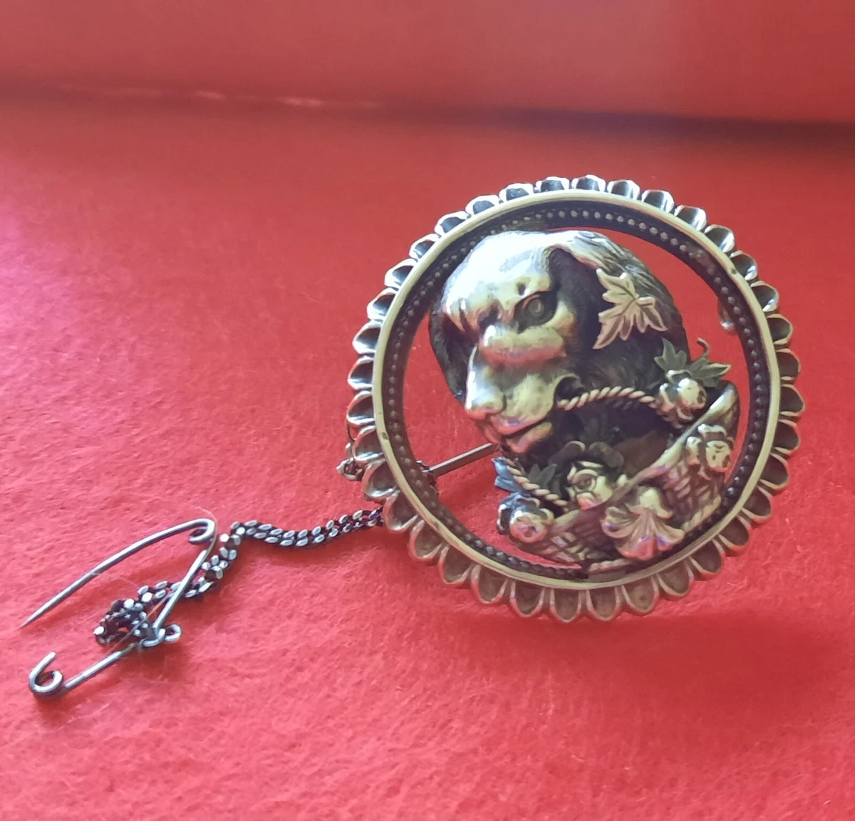 Antique silver brooch. Birmingham 1883