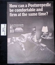 Anuncio impreso Sealy Posturepedic 1969 cómodo y firme al mismo tiempo 46569