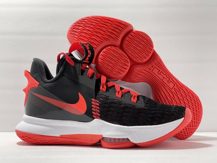 Nike LeBron Witness 5 Black/Crimson Basketball Shoe CQ9380