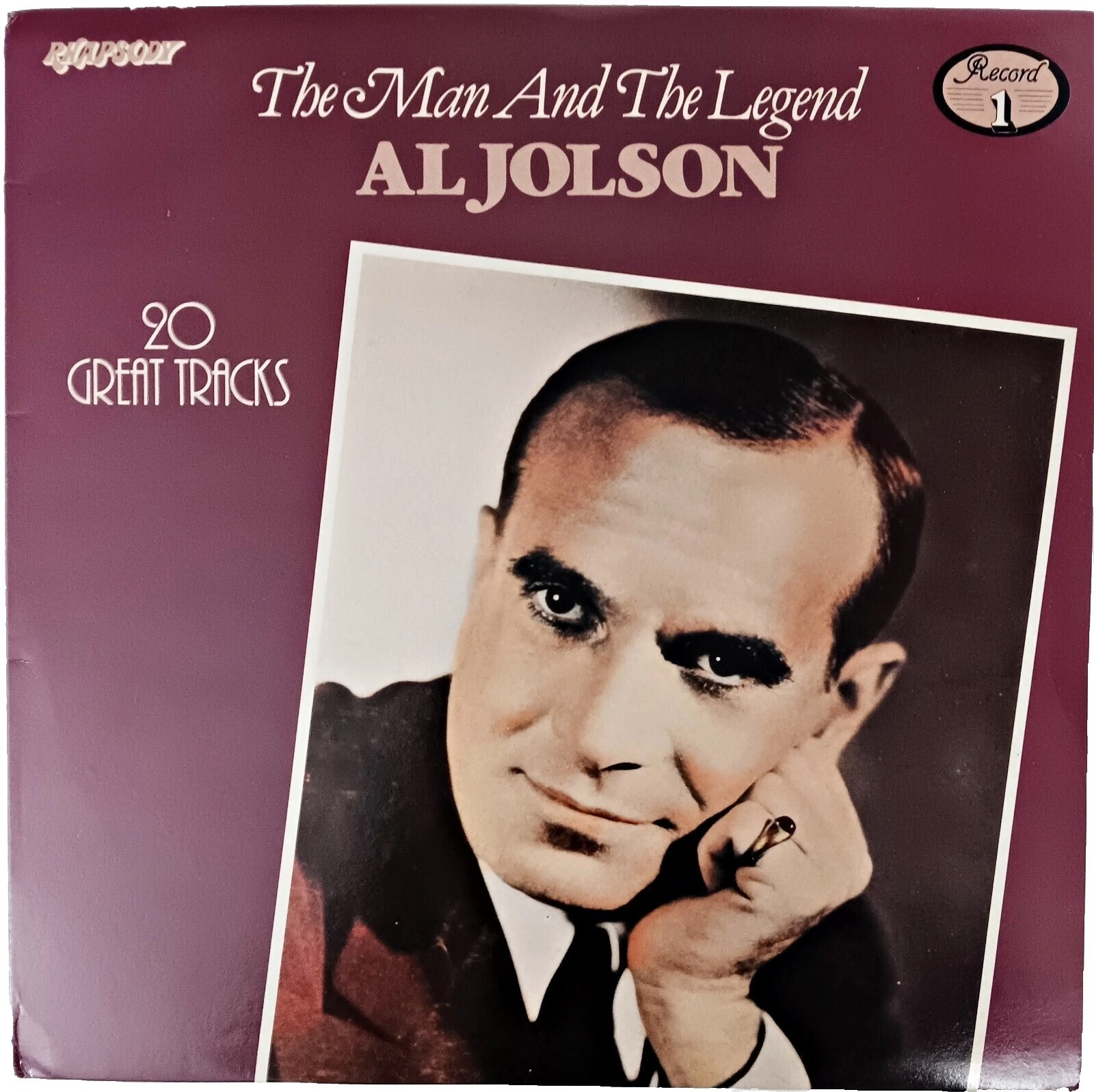 Al Jolson Very Good Plus (VG +) 33 RPM Speed Vinyl Records