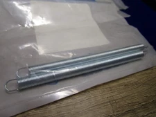 (2) 0.312"OD x 0.031"Wire 5"L Loop End #314 Steel Music Wire Extension Spring