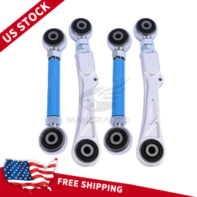 4x Aluminum Adjustable Rear Camber Control & Toe Angle Arm fits Tesla Model S/X