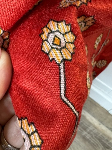 1960s Red Pink Summer Dress Halter A-line I.Magnin Small Velvety Hippy Sundress - Picture 4 of 11
