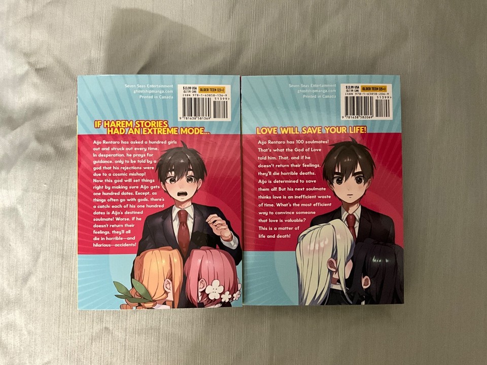 100 Girlfriends Who Really Love You 1&2 English Manga eBay