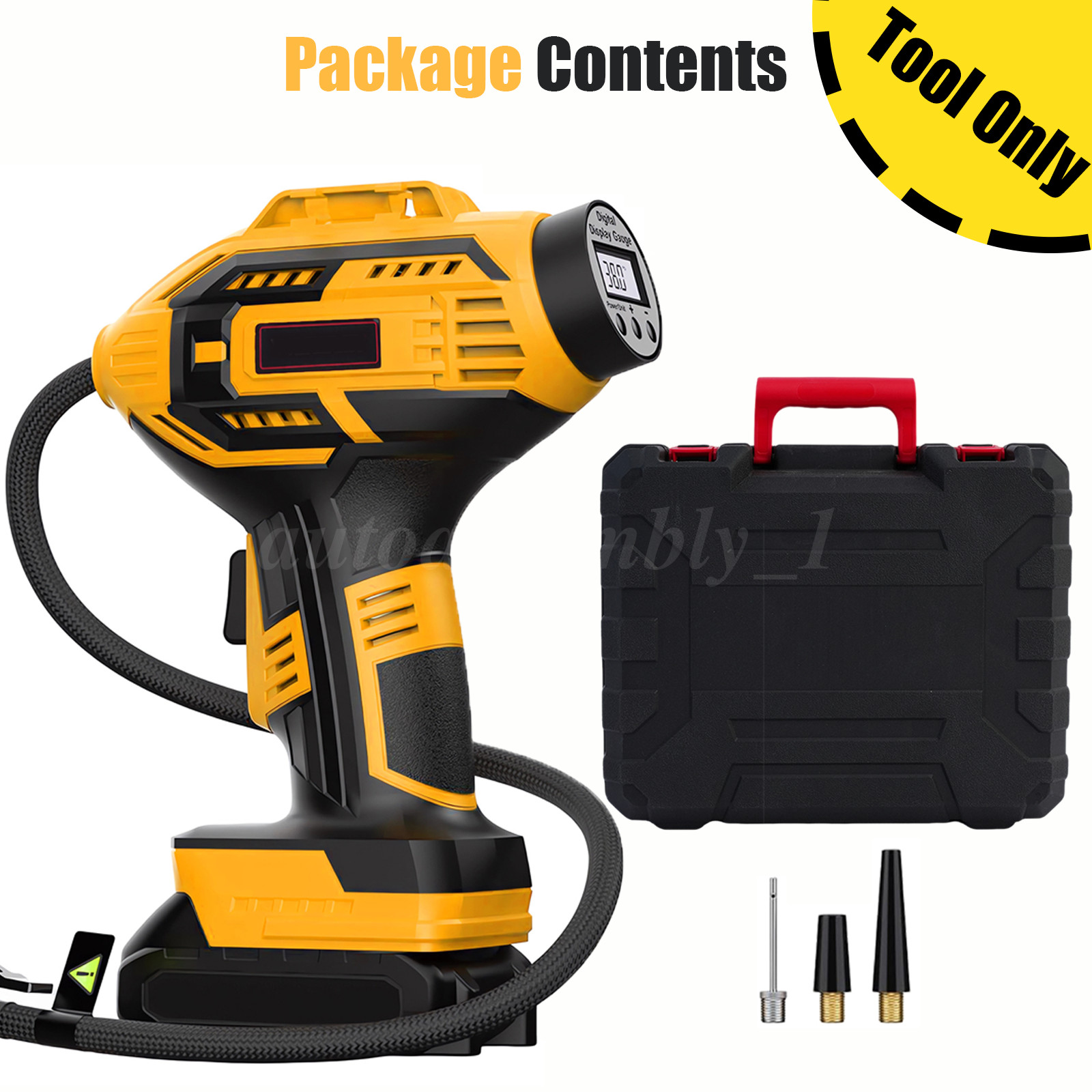 Portable Tire Inflator Portable Air Compressor Cordless Car Tire Pump 20V 150PSI