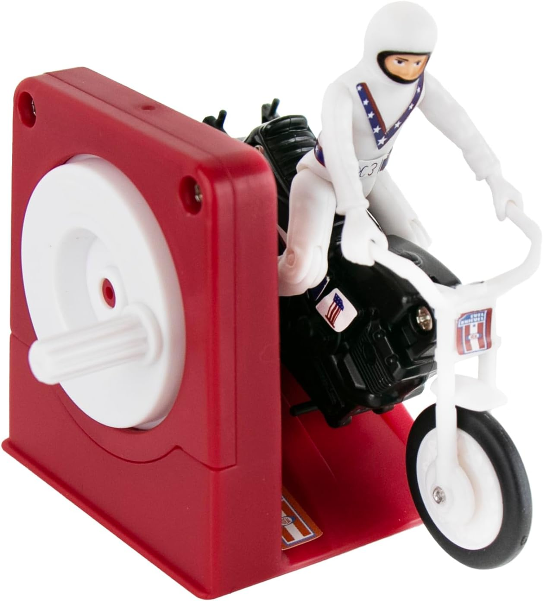 Evel Knievel Wind up Toy Rider Miniature Motorcycle Vintage