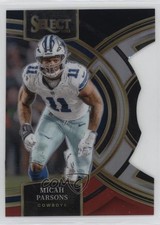 2023 Panini Select Premier Level Black & Red Prizm Die-Cut Micah Parsons 1k78