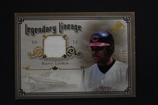 Barry Larkin 2005 UD Legendary Cuts Legendary Lineage Jersey Relic Gold /75