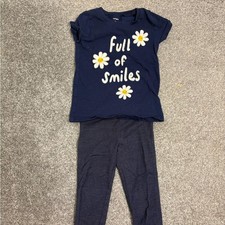 Carter's Navy Blue 'Full of Smiles' Pajama Set