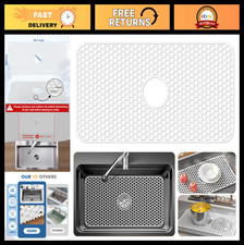 Non-Slip Silicone Sink Protector Mat for Kitchen - Heat Resistant, 12"-30" Sizes
