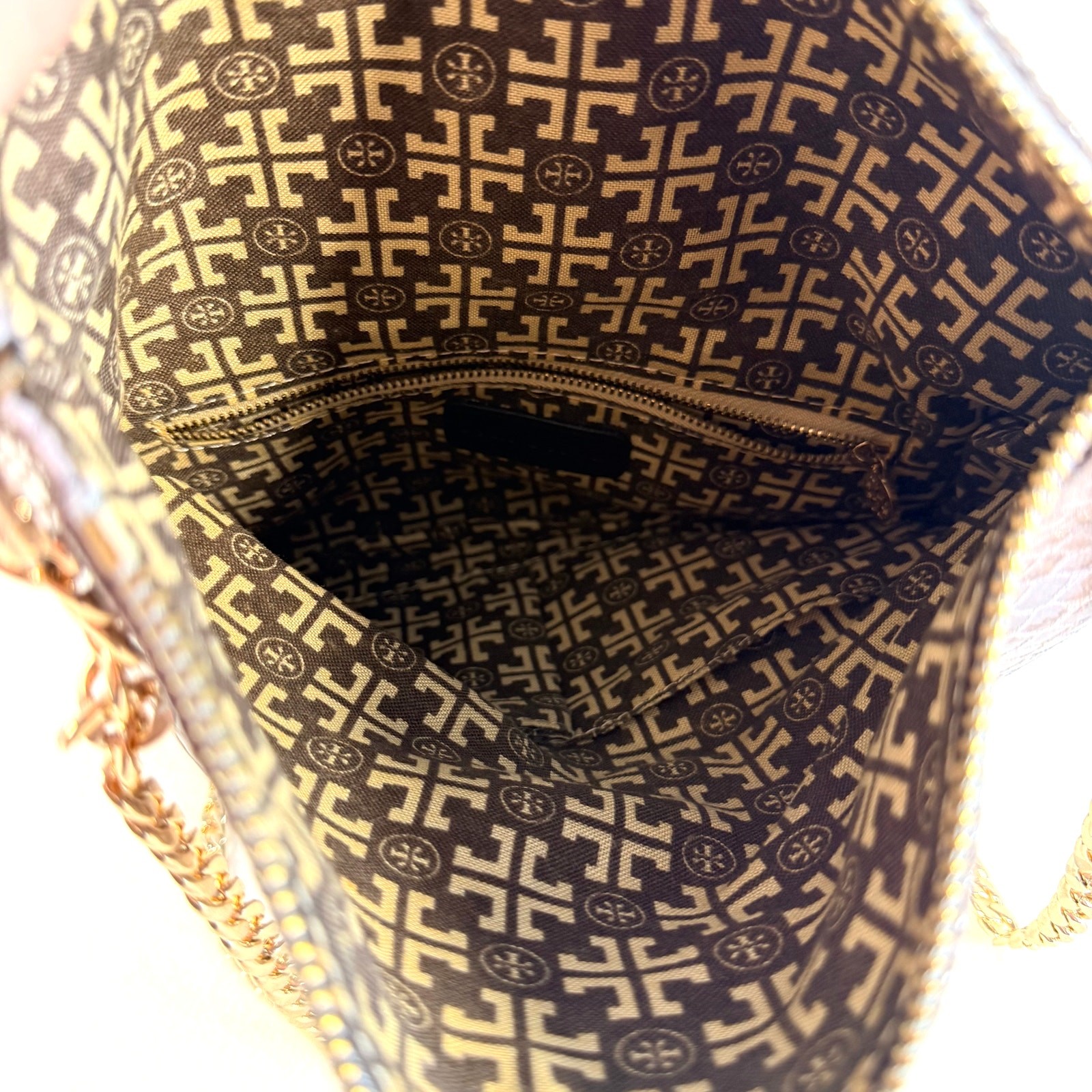 Tory Burch Python Print Leather Foldover Clutch C… - image 7
