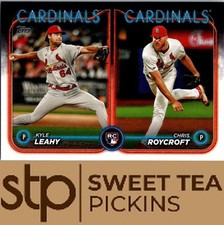 2024 Topps Update #US189 Kyle Leahy / Chris Roycroft RCOM, SN1 First Card