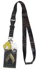 DC Comics Aquaman Costume Lanyard ID Holder  Charm Badge With Sticker