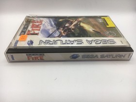 Sega Saturn 1996 - Black Fire w/ Box & Manual (Works)