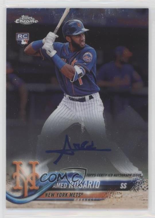2018 Topps Chrome Rookie Auto Amed Rosario #RA-AR Auto 0l1