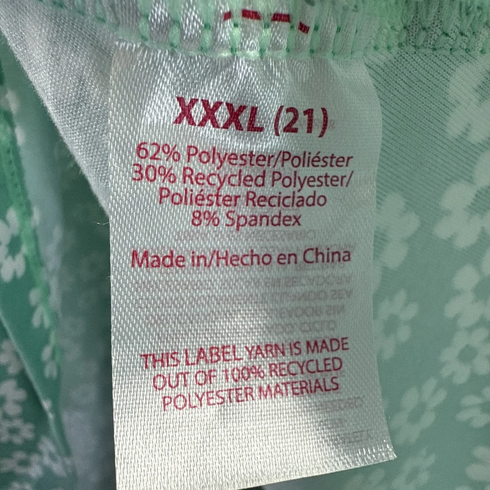 No Boundaries Womens Babydoll Mini Dress Jr. 2XL 21 Bra Cups Floral Slinky Green - Image 4 of 4