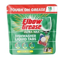 Elbow Grease U Max Dishwasher Liquid Tabs | All-In-One Dishwasher Pods