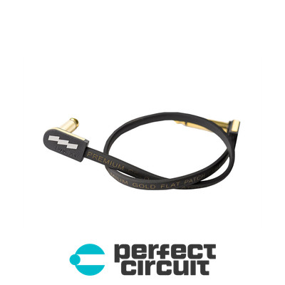 EBS PG Premium Gold 1/4'' Flat Patch - 28CM CABLE - NEW - PERFECT CIRCUIT