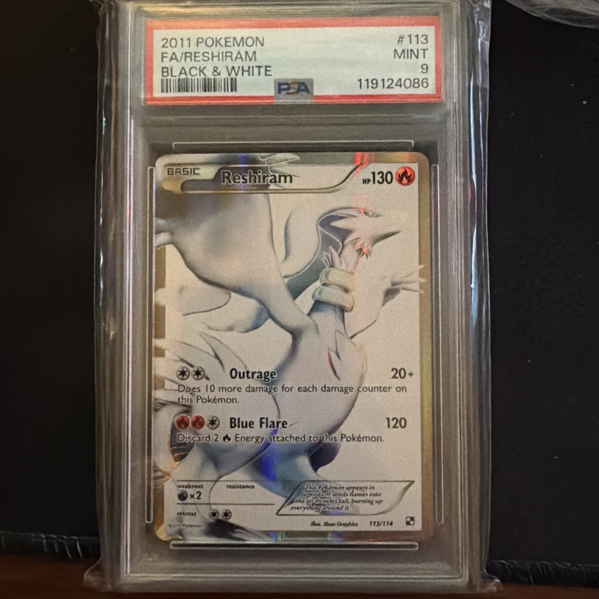 Reshiram Pokémon TCG Professional Sports Authenticator (PSA