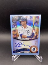 2025 Topps Archives Trey Sweeney RC  Auto Blue Foil /25 Fan Favorites 84FFA-TS