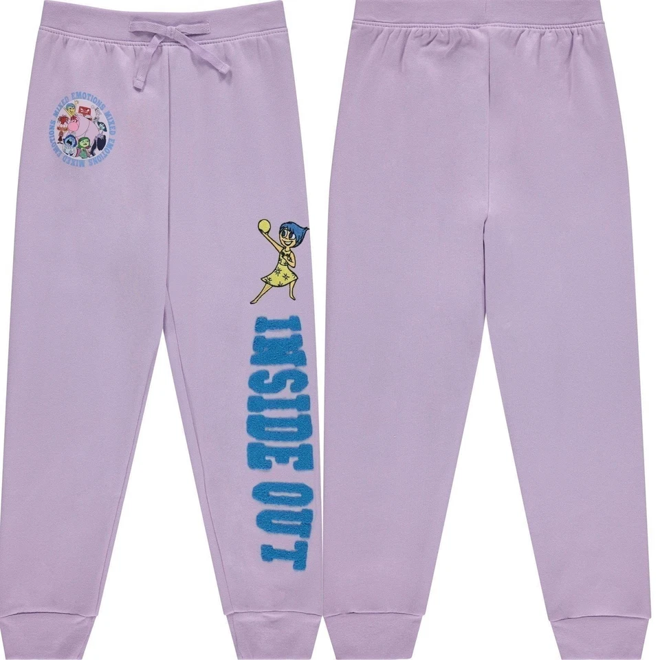 Disney Movie Inside Out Girls Jogger Sweatpants Emotions in Motion, Little... - Image 4 of 4