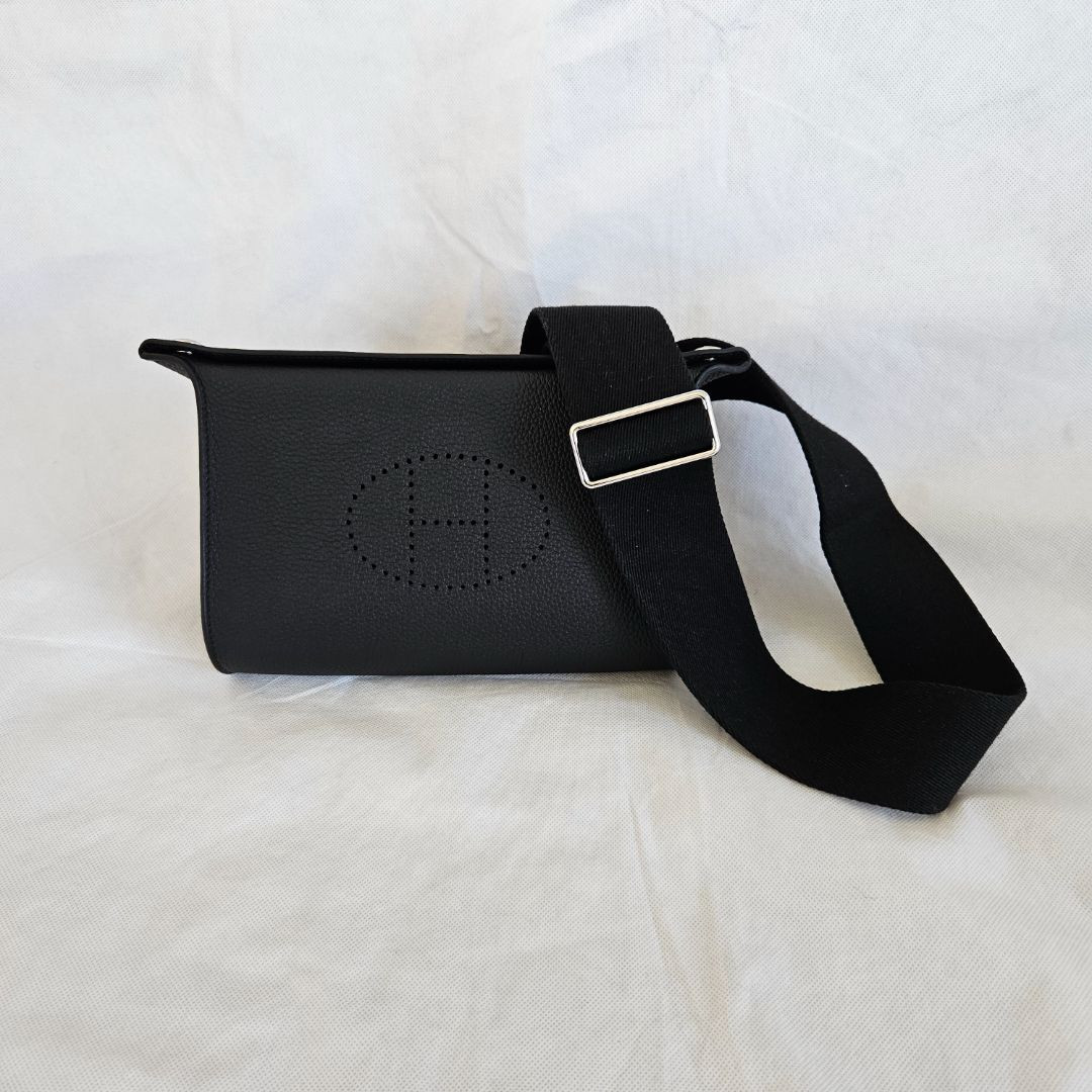 Hermès Noir Togo Leather Videpoches Compact Organizer