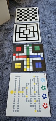 Deco Play, Michel Chauvaux, 4 Spielbretter 50 x 50 cm, gebraucht