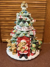Cherished Teddies Lited Santa/Tree Limited Edition Musical 114180 In Box Yr 2004