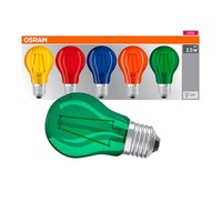 Osram Led-Lampen Star DÉCor Classic A E27 2,5 W Farbig, 5 St.