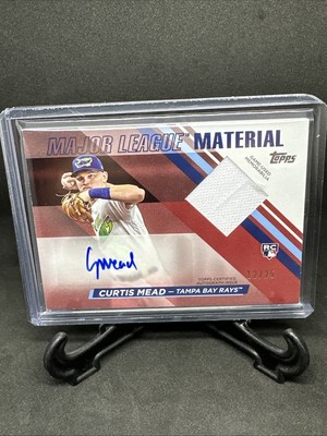 2024 Topps Series 2 Curtis Mead Major League Material Rookie Jersey Auto #12/25