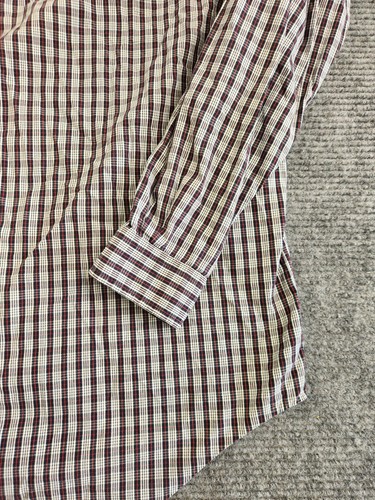 Camisa Ralph Lauren Blake a Cuadros con Botones para Hombres XL Negra Roja Manga Larga Algodón - Imagen 14 de 15