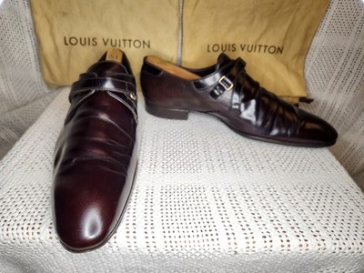 LOUIS VUITTON DAMIER MONK STRAP BROWN MEN LOAFERS SHOES 12/ 13 (US) W/DUST BAGS LOUIS VUITTON DAMIER MONK STRAP BROWN MEN LOAFERS SHOES 12  main image 4