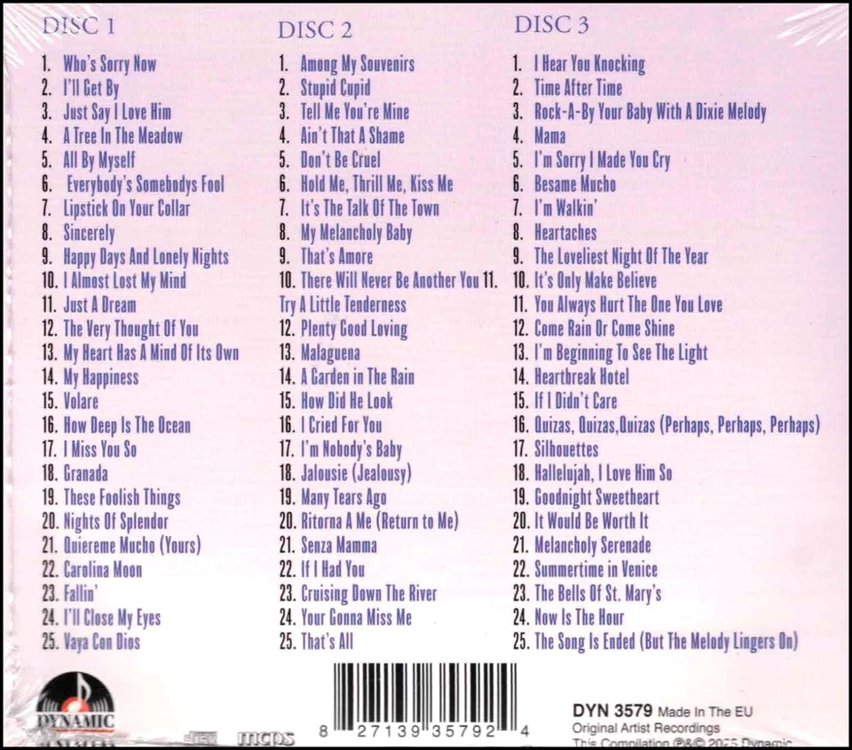 CONNIE FRANCIS * 75 Greatest Hits * NEW 3-CD SET * All Original Recordings - Image 2 of 2